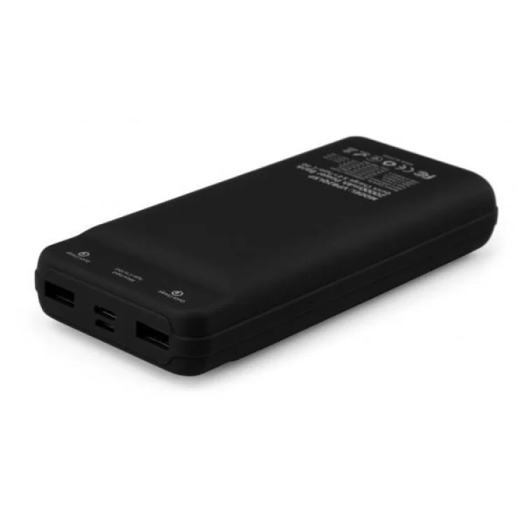 в продажу Батарея універсальна Vinga 20000 mAh QC3.0 Display soft touch black (VPB2QLSBK) - фото 3