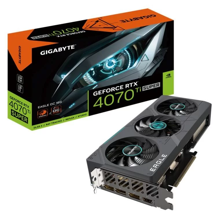 Відеокарта GIGABYTE GeForce RTX4070Ti SUPER 16Gb EAGLE OC (GV-N407TSEAGLE OC-16GD) ціна 71 998грн - фотографія 2