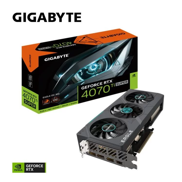 Відеокарта GIGABYTE GeForce RTX4070Ti SUPER 16Gb EAGLE OC (GV-N407TSEAGLE OC-16GD) відгуки - зображення 5