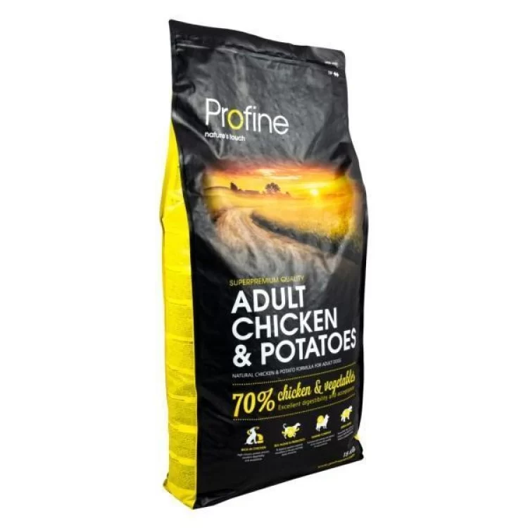 Сухой корм для собак Profine Adult Chicken с курицей и картофелем 15 кг (8595602517435) цена 3 094грн - фотография 2