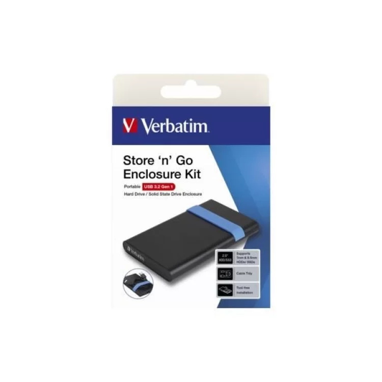 Кишеня зовнішня Verbatim SSD\HDD 2.5" USB 3.2 GEN 1-SuperSpeed (53106) - фото 10