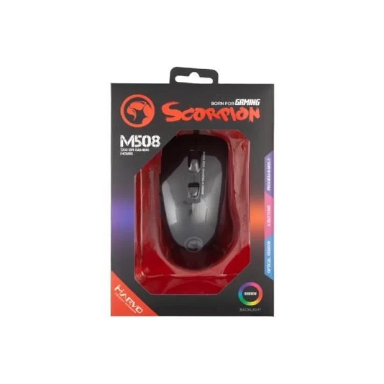 продаем Мышка Marvo M508 Multi-LED USB Black (M508) в Украине - фото 4