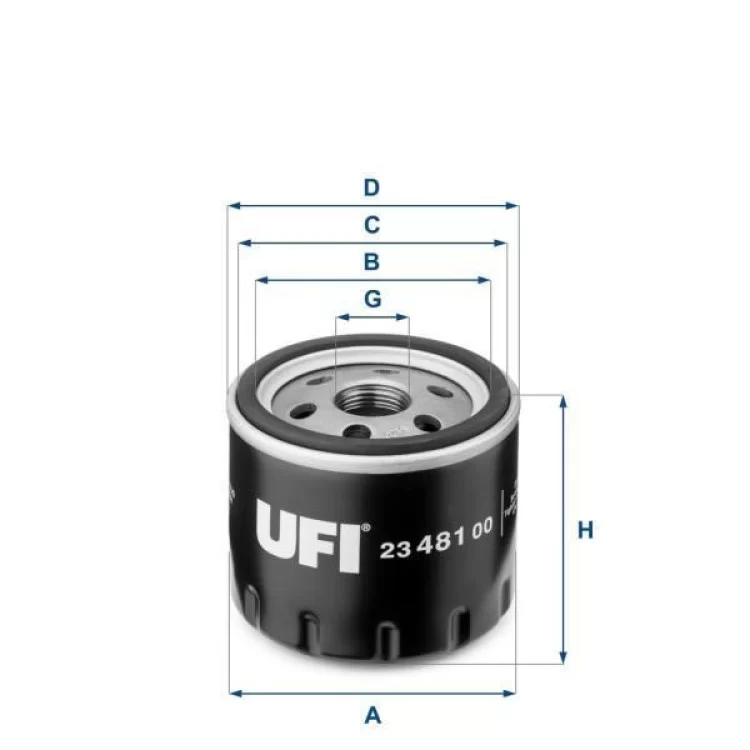 Фильтр масляный UFI 23.481.00