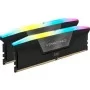 Модуль пам'яті для комп'ютера DDR5 32GB (2x16GB) 6000 MHz Vengeance RGB Black Corsair (CMH32GX5M2D6000C36)