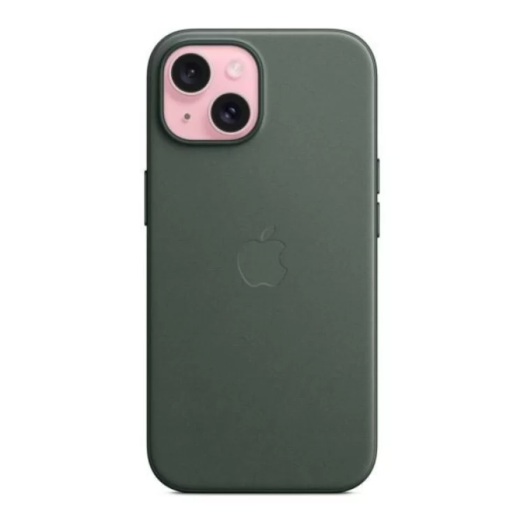 Чехол для мобильного телефона Apple iPhone 15 FineWoven Case with MagSafe Evergreen (MT3J3ZM/A) цена 4 184грн - фотография 2