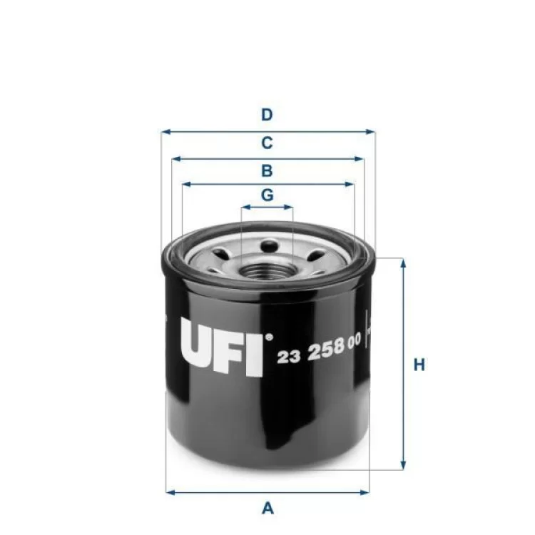 Фильтр масляный UFI 23.258.00