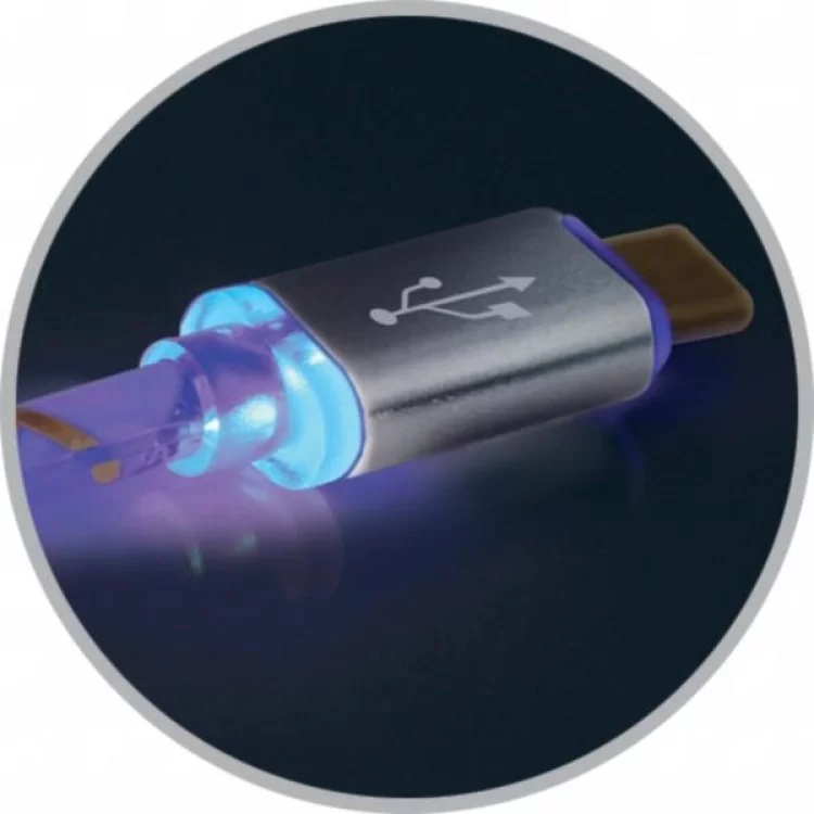 продаем Дата кабель USB 2.0 AM to Lightning 1.0m ACH03-03LT GrayLED backlight Defender (87550) в Украине - фото 4