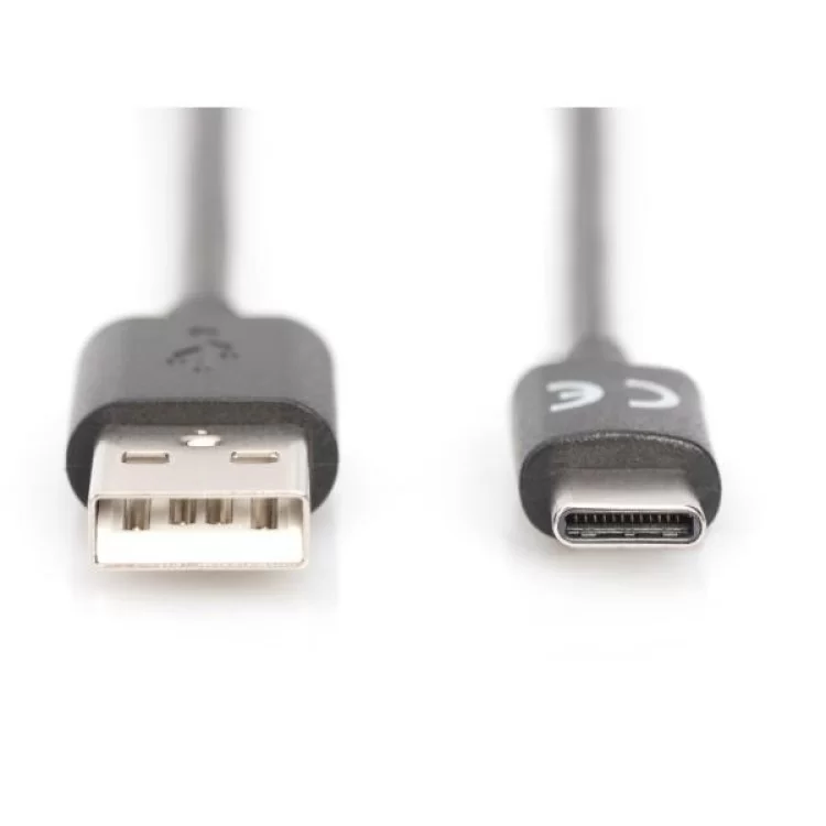 Дата кабель USB 2.0 AM to Type-C 1.8m Digitus (AK-300136-018-S) ціна 401грн - фотографія 2