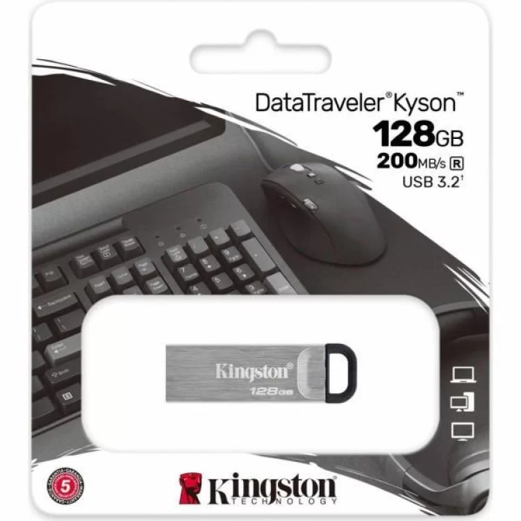 продаємо USB флеш накопичувач Kingston 128GB Kyson USB 3.2 (DTKN/128GB) в Україні - фото 4