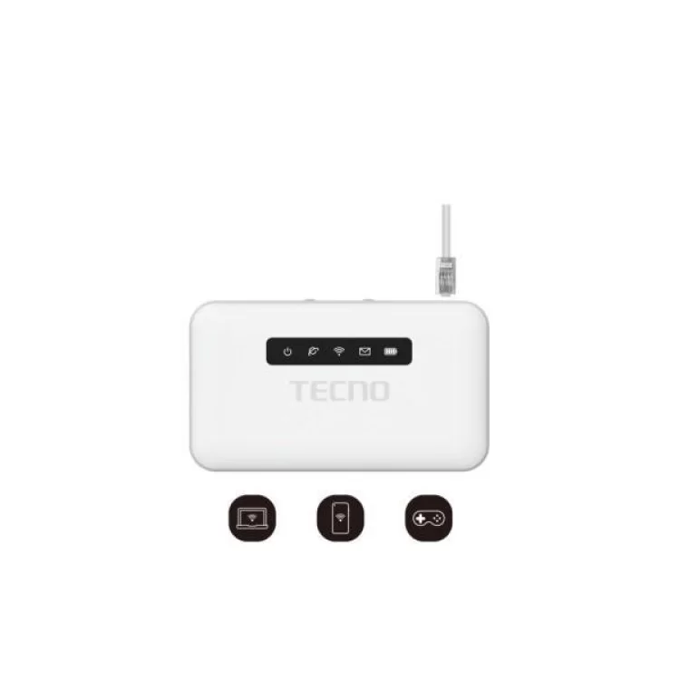 Мобільний Wi-Fi роутер Tecno TR118 (4895180763953) ціна 2 429грн - фотографія 2