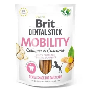 Лакомство для собак Brit Dental Stick Mobility коллаген и куркума 251 г (8595602564361)