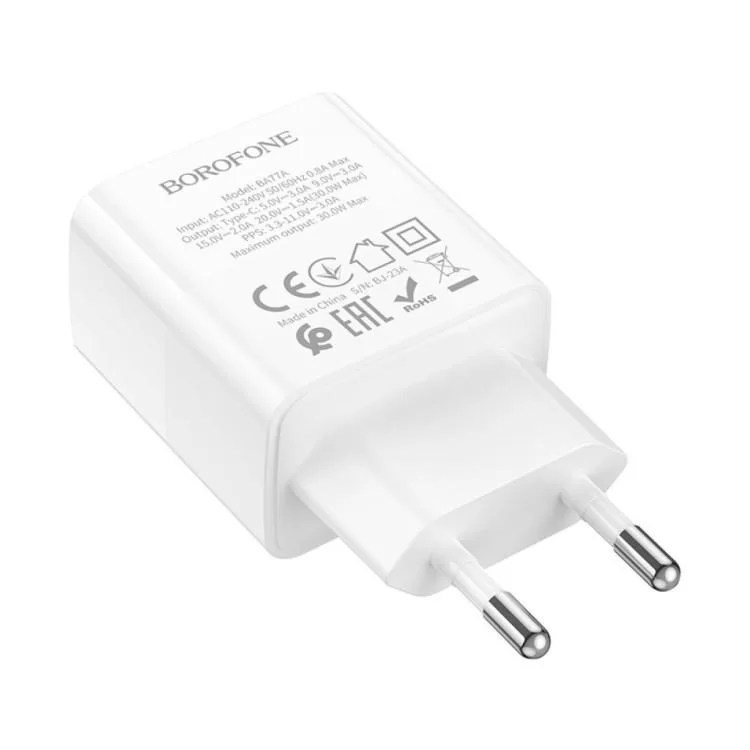 Зарядний пристрій BOROFONE BA77A charger set (C to iP) White (6941991101281) інструкція - картинка 6