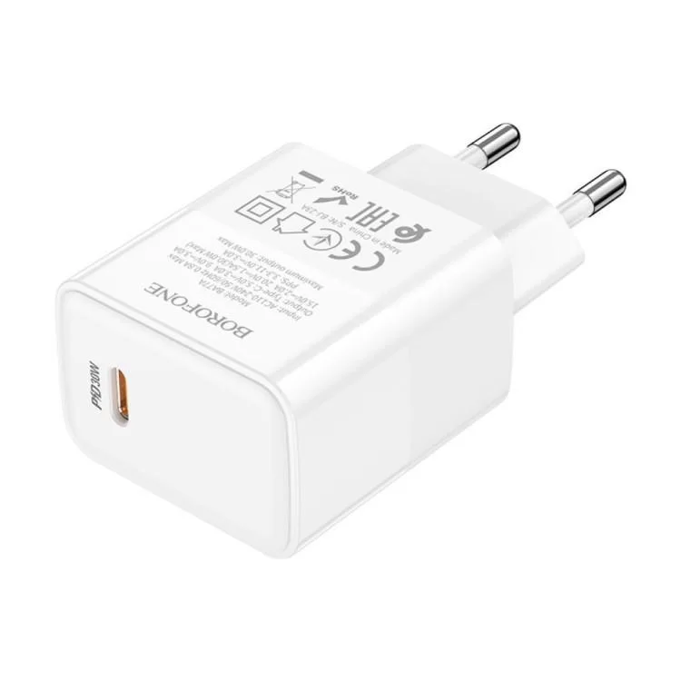 Зарядний пристрій BOROFONE BA77A charger set (C to iP) White (6941991101281) характеристики - фотографія 7