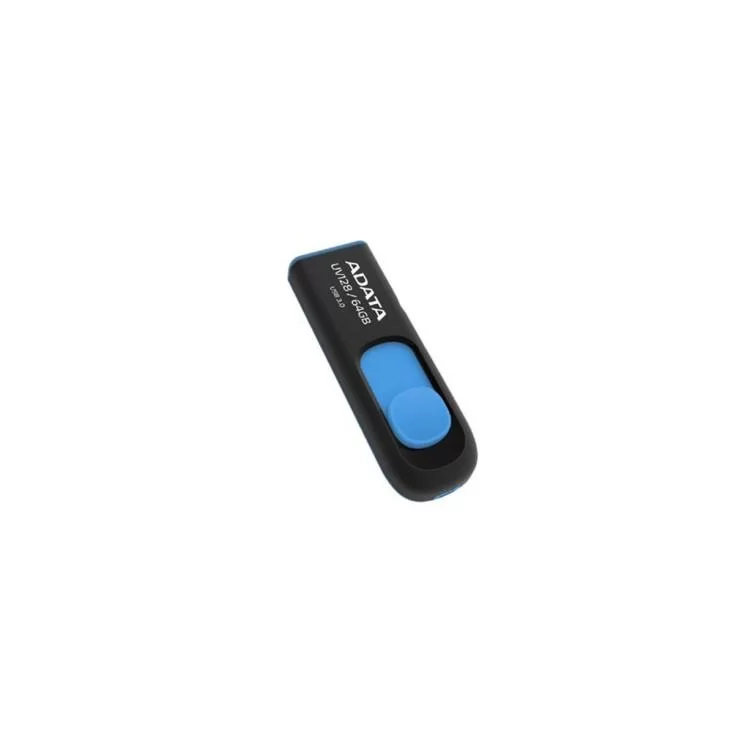 USB флеш накопичувач ADATA 64Gb UV128 black-blue USB 3.0 (AUV128-64G-RBE)