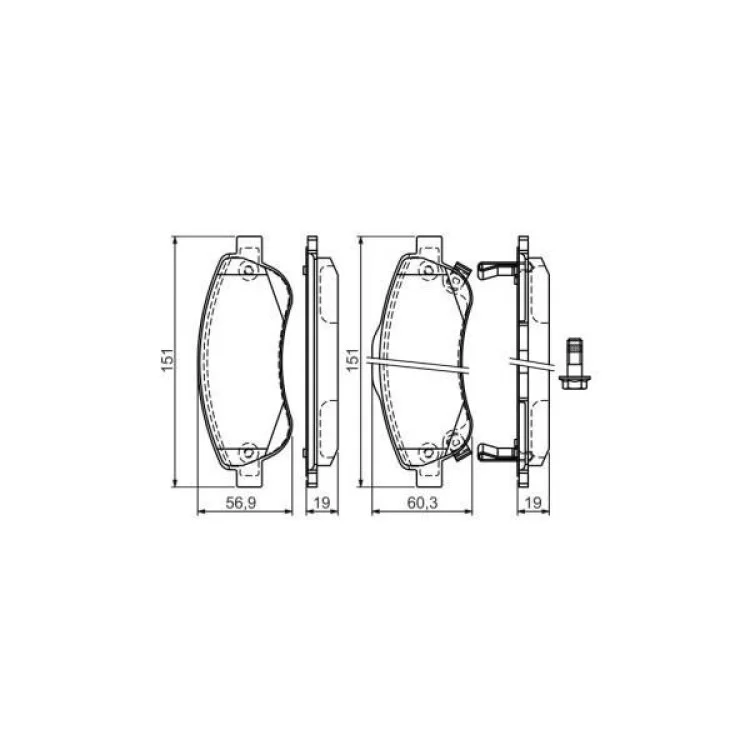 продаем Тормозные колодки Bosch 0 986 494 379 в Украине - фото 4