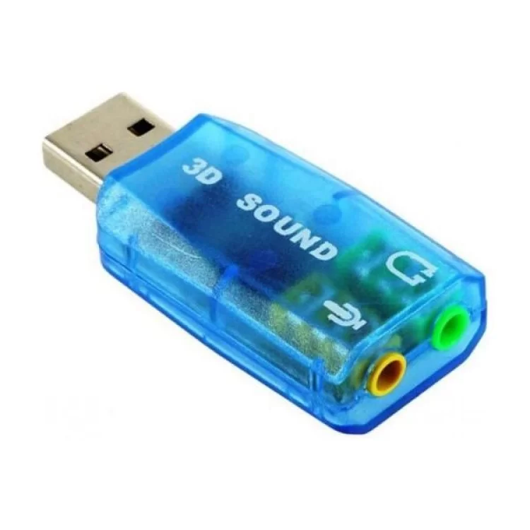 Звуковая плата Dynamode USB 6(5.1) blue (USB-SOUNDCARD2.0 blue) цена 134грн - фотография 2