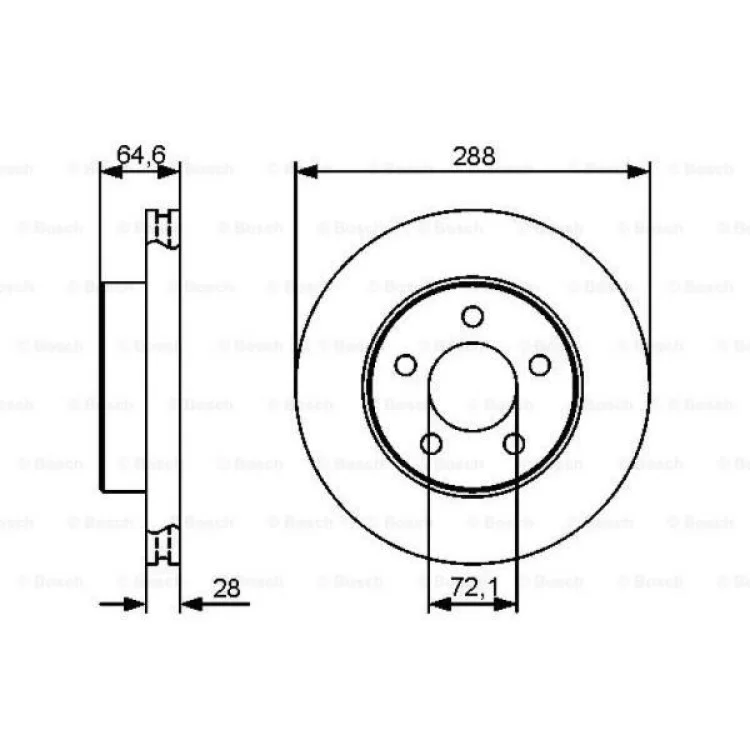 Гальмівний диск Bosch 0 986 479 461 відгуки - зображення 5