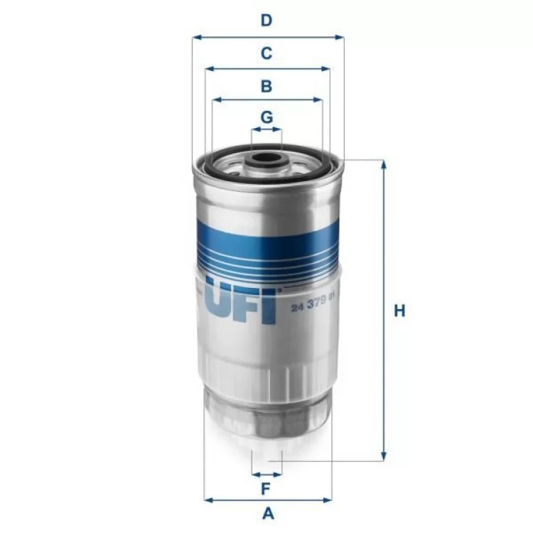 Фильтр топливный UFI 24.379.01