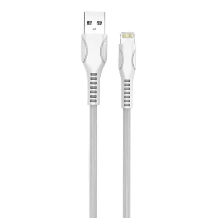 Дата кабель USB 2.0 AM to Lightning 1.0m line-drawing white ColorWay (CW-CBUL027-WH) ціна 149грн - фотографія 2