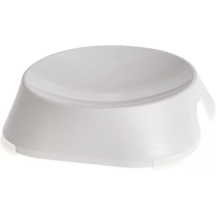 Посуд для котів Fiboo Flat Bowl миска без антиковзких накладок біла (FIB0133)