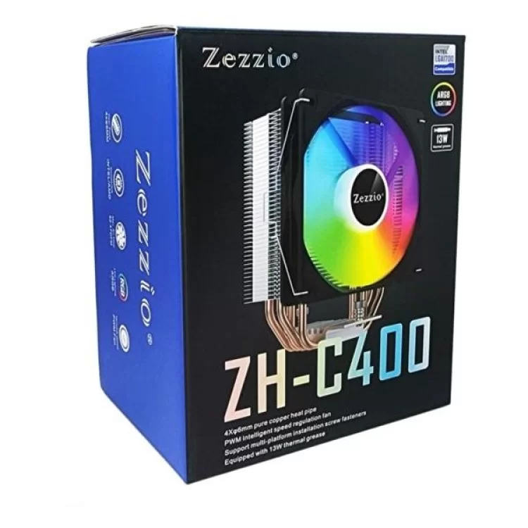 Кулер для процессора Zezzio ZH-C400 ARGB характеристики - фотография 7