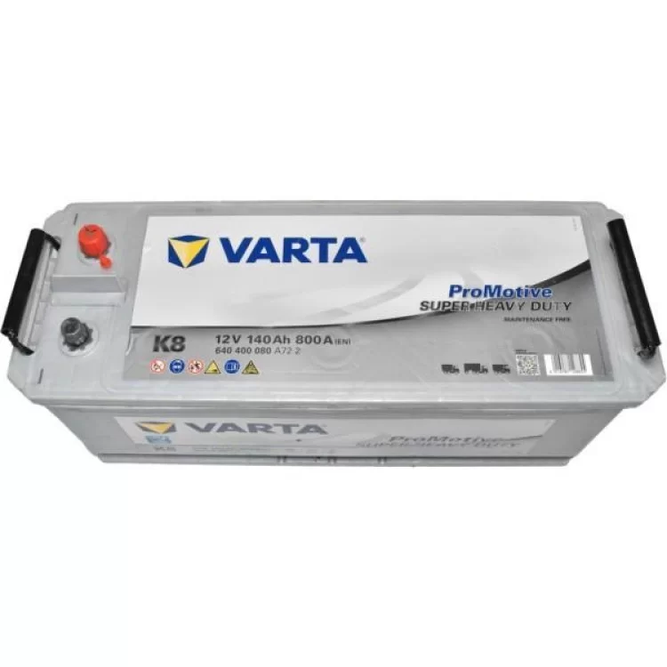 Акумулятор автомобільний Varta ProMotive 140Ah бокова(+/-) (800EN) K8 з нижн. бурт (640400080) - фотографія 2