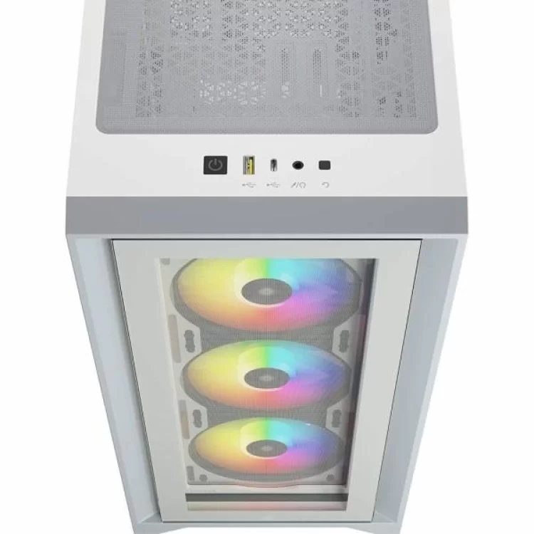 Корпус Corsair iCUE 4000X RGB Tempered Glass White (CC-9011205-WW) отзывы - изображение 5