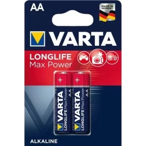 Батарейка Varta AA Longlife Max Power щелочная * 2 (04706101412)