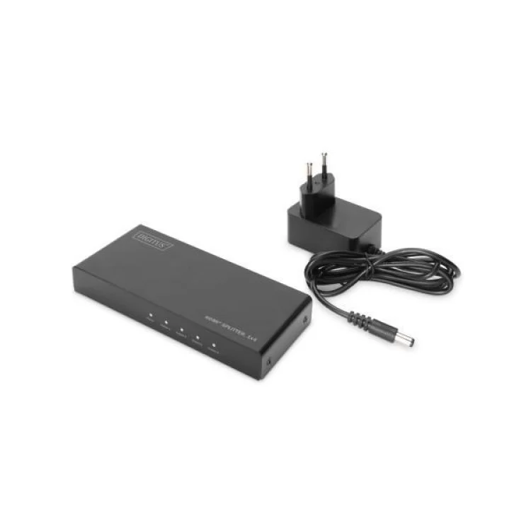 Спліттер Digitus HDMI (INx1 - OUTx4), 4K, black (DS-45325) ціна 4 073грн - фотографія 2