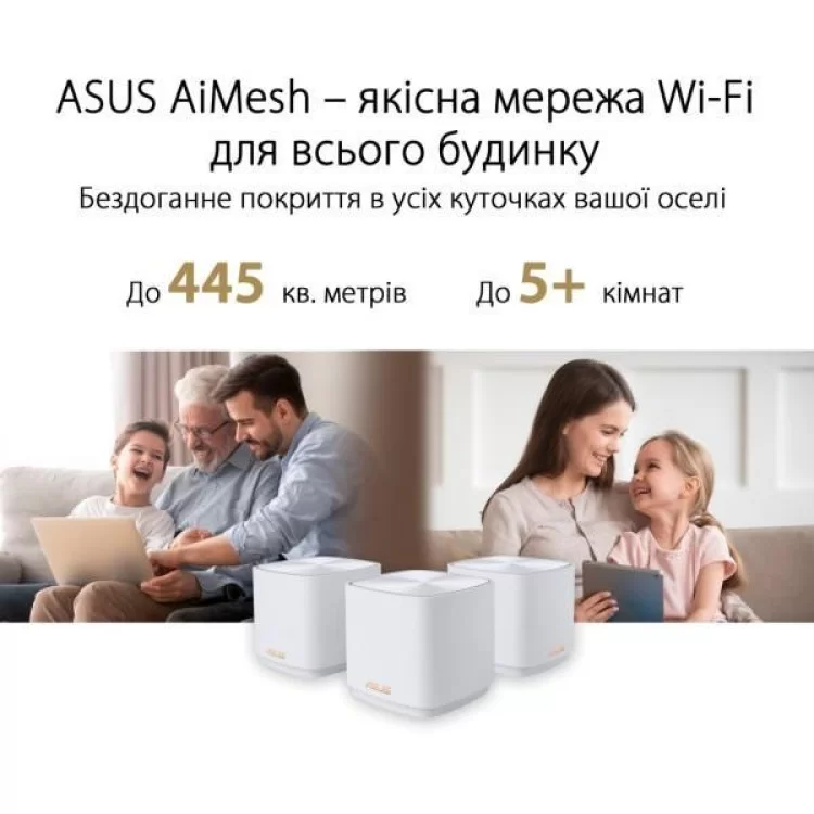 Точка доступа Wi-Fi ASUS XD4 Plus 2pk White (90IG07M0-MO3C20) характеристики - фотография 7
