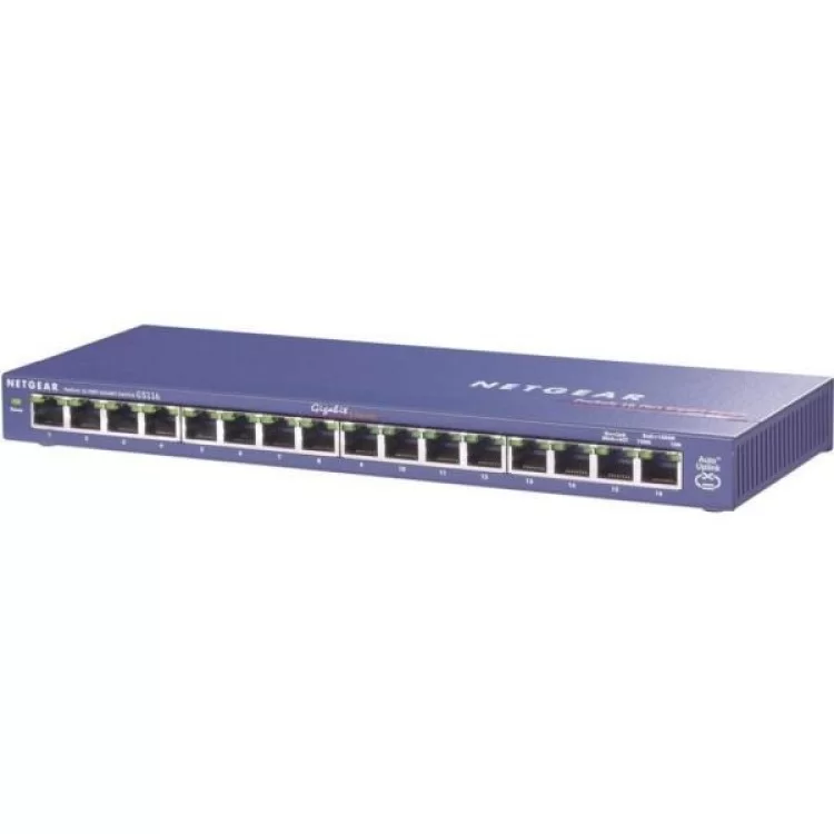 Комутатор мережевий Netgear GS116GE ціна 7 172грн - фотографія 2