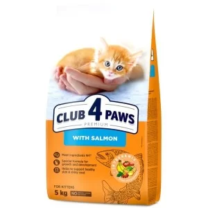 Сухой корм для кошек Club 4 Paws Premium для котят с лососем 5 кг (4820215369480)