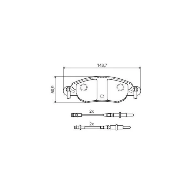 продаємо Гальмівні колодки Bosch 0 986 424 598 в Україні - фото 4