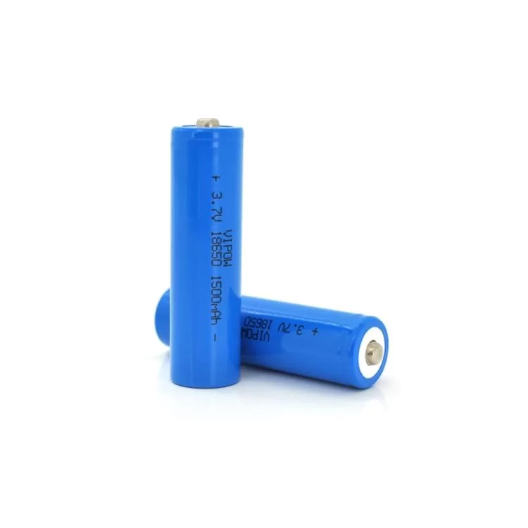 Аккумулятор 18650 Li-Ion ICR18650 TipTop, 1500mAh, 3.7V, Blue Vipow (ICR18650-1500mAhTT)