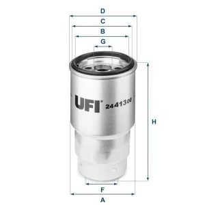 Фильтр топливный UFI 24.413.00