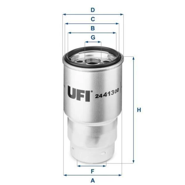 Фильтр топливный UFI 24.413.00