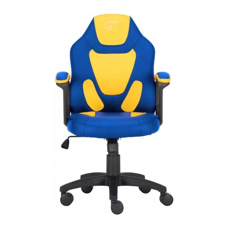 Крісло ігрове GT Racer X-1414 Blue/Yellow ціна 4 859грн - фотографія 2