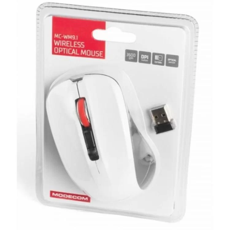 Мишка Modecom MC-M9.1 Wireless White (M-MC-0WM9.1-200) відгуки - зображення 5