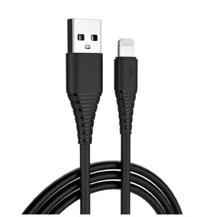 Зарядний пристрій ColorWay 1USB Quick Charge 3.0 (18W) black + cable Lightning (CW-CHS013QCL-BK) ціна 574грн - фотографія 2