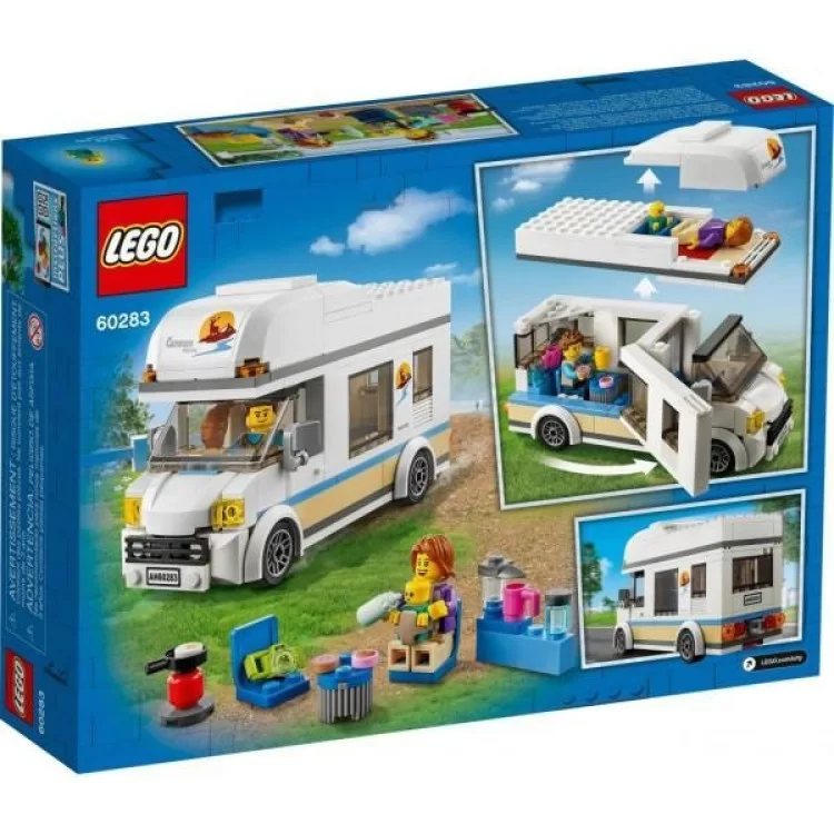Конструктор LEGO City Great Vehicles Каникулы в доме на колесах 190 деталей (60283) обзор - фото 8