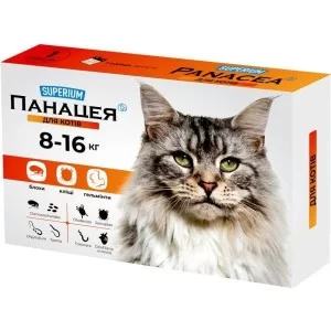 Таблетки для животных SUPERIUM Панацея для кошек 8-16 кг (4823089348742)