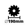 Дисковая пила Einhell TE-CS 18/190 Li BL - Solo акум., PXC, 18В, диск 190х20 мм (без АКБ та ЗП) (4331210)
