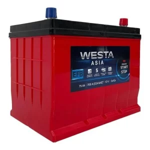 Акумулятор автомобільний Westa 6CT-75 АзЕ ASIA EFB (WAE750)