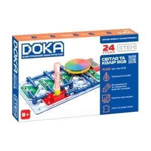 Конструктор DOKA электронный Свет и цвет RGB (D70700)