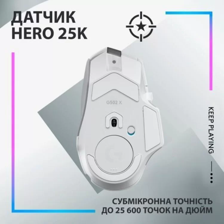 продаем Мышка Logitech G502 X Plus Wireless White (910-006171) в Украине - фото 4