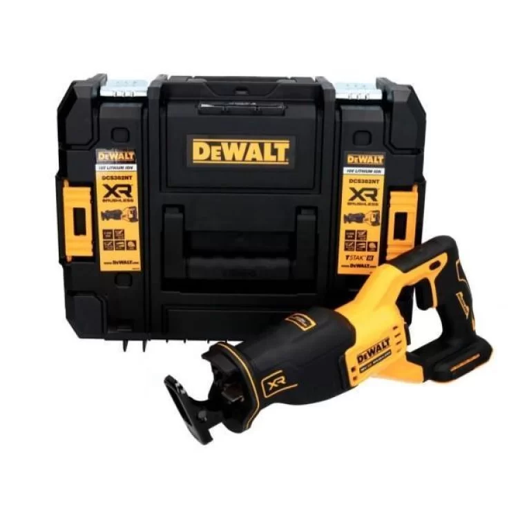 Сабельная пила DeWALT 18 В XR Li-lon, 0 - 3200 ход/мин, кейс TSTAK (без АКБ и ЗУ) (DCS382NT) цена 11 499грн - фотография 2