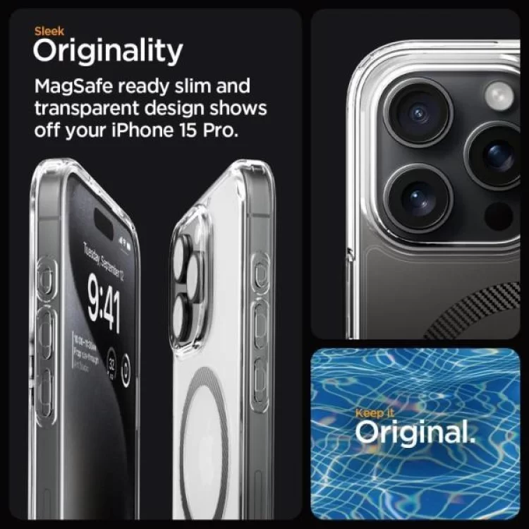 Чехол для мобильного телефона Spigen Apple iPhone 15 Pro Ultra Hybrid MagFit Carbon Fiber (ACS06717) отзывы - изображение 5