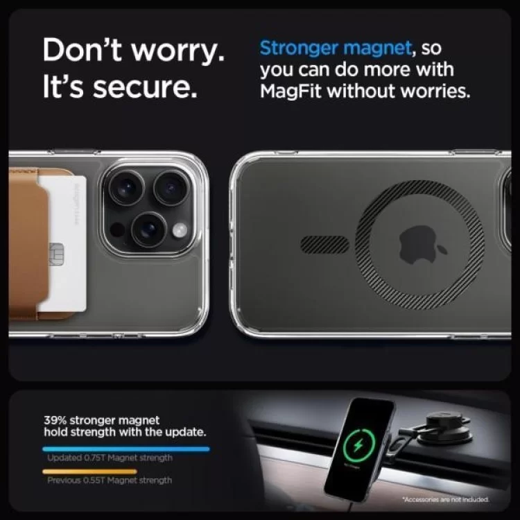 Чехол для мобильного телефона Spigen Apple iPhone 15 Pro Ultra Hybrid MagFit Carbon Fiber (ACS06717) характеристики - фотография 7