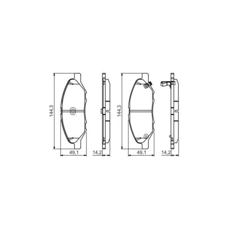 Тормозные колодки Bosch 0 986 495 133