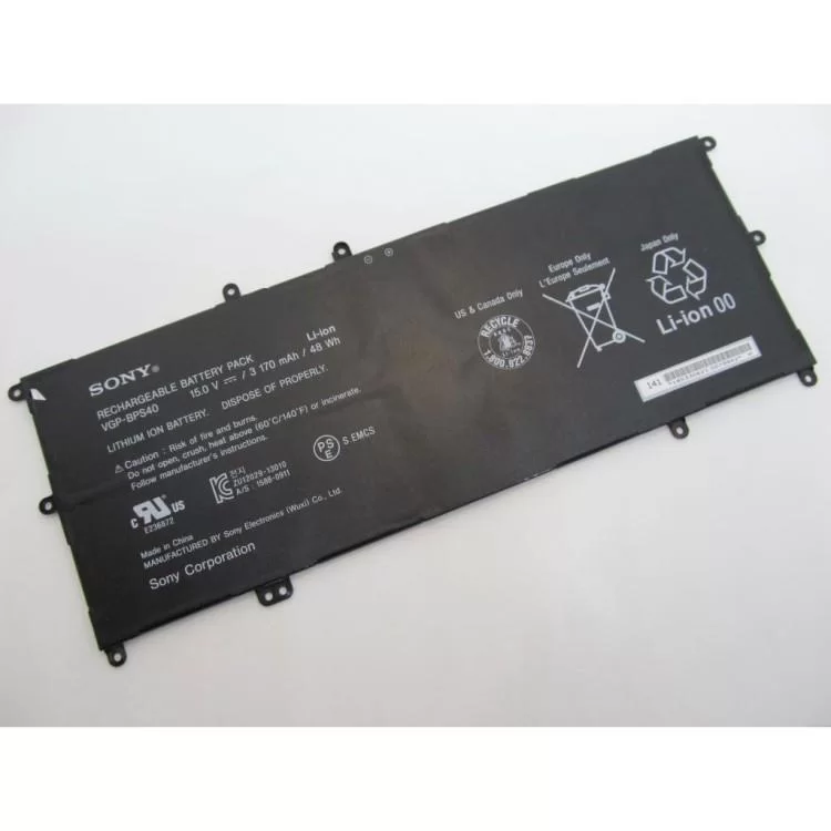 Аккумулятор для ноутбука Sony VGP-BPS40, 3170mAh (48Wh), 4cell, 15V, Li-ion (A47249) цена 7 761грн - фотография 2